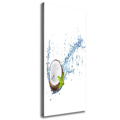 Stampa quadro su tela verticale Noce di cocco