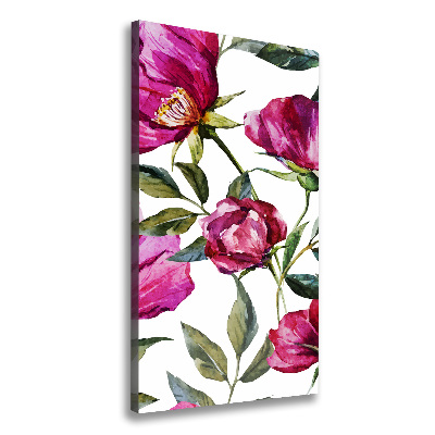 Quadro su tela canvas verticale Papaveri