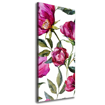 Quadro su tela canvas verticale Papaveri