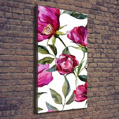 Quadro su tela canvas verticale Papaveri