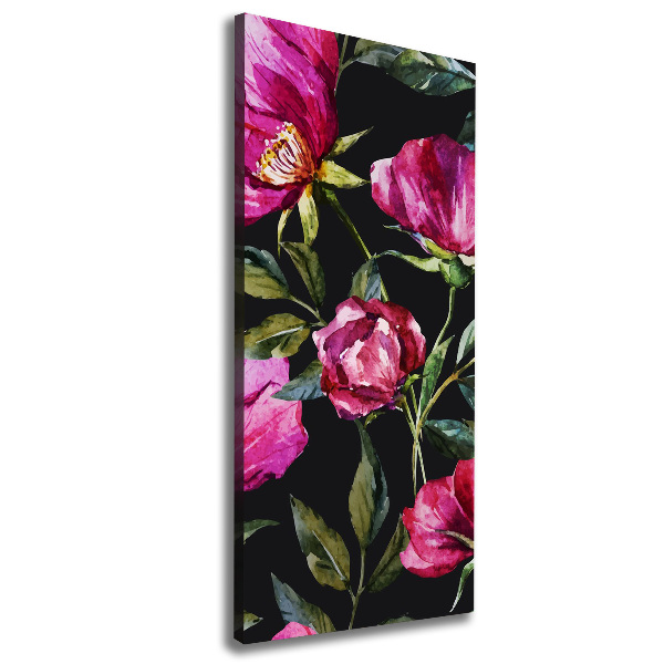 Stampa quadro su tela verticale Papaveri