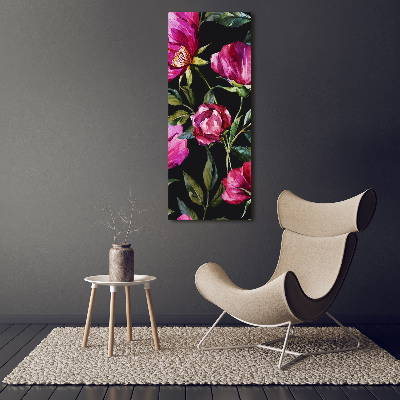 Stampa quadro su tela verticale Papaveri