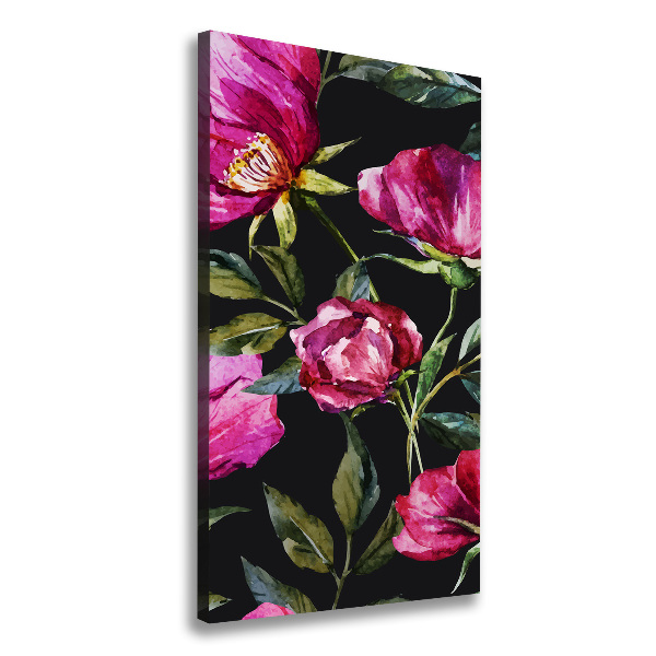 Stampa quadro su tela verticale Papaveri