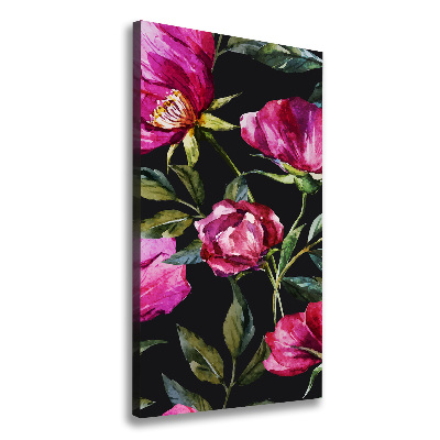 Stampa quadro su tela verticale Papaveri