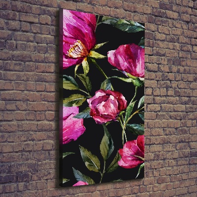 Stampa quadro su tela verticale Papaveri