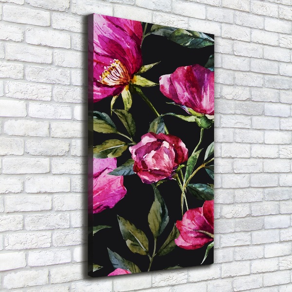 Stampa quadro su tela verticale Papaveri