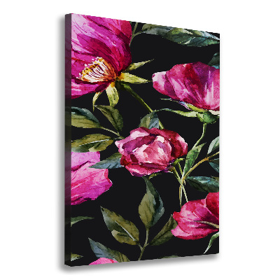 Stampa quadro su tela verticale Papaveri