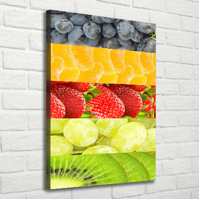 Quadro su tela canvas verticale Frutta
