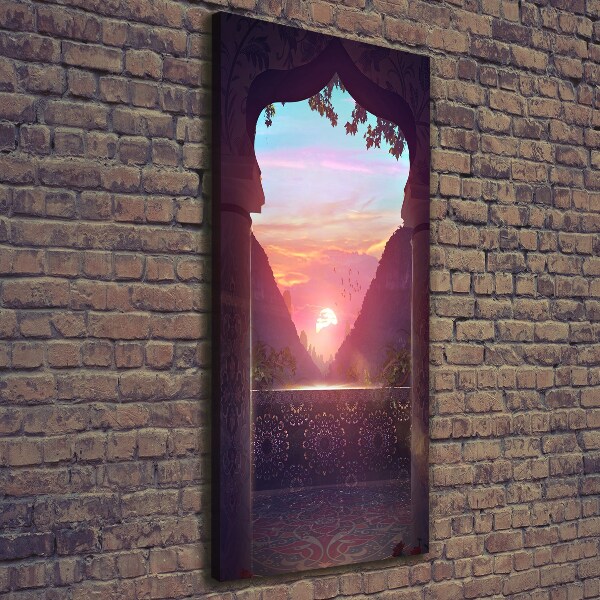 Quadro foto su tela verticale Architettura orientale