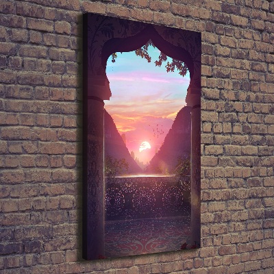 Quadro foto su tela verticale Architettura orientale