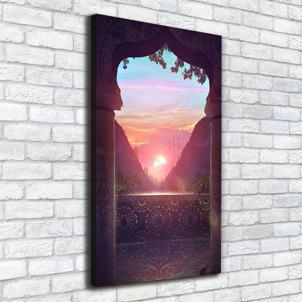 Quadro foto su tela verticale Architettura orientale