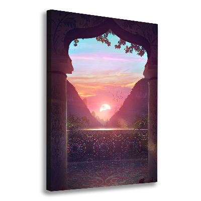 Quadro foto su tela verticale Architettura orientale