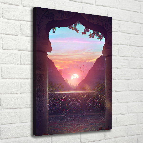 Quadro foto su tela verticale Architettura orientale