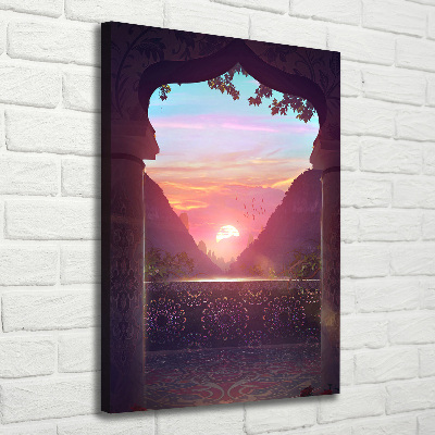 Quadro foto su tela verticale Architettura orientale