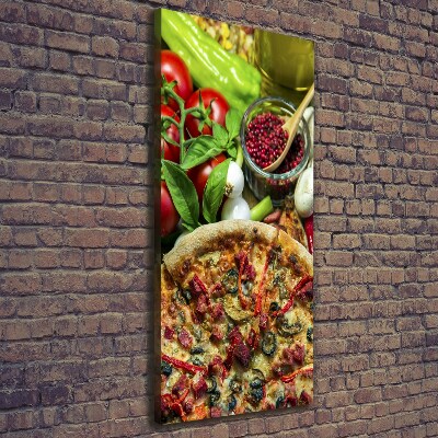 Stampa quadro su tela verticale Pizza