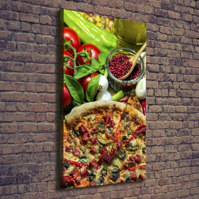Stampa quadro su tela verticale Pizza