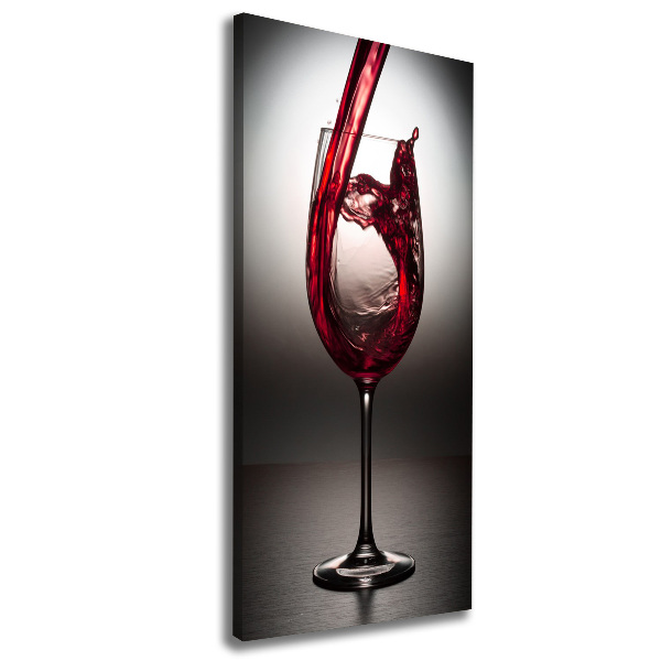Quadro su tela canvas verticale Vino rosso
