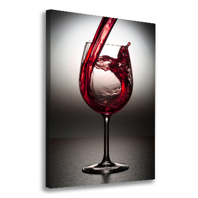 Quadro su tela canvas verticale Vino rosso