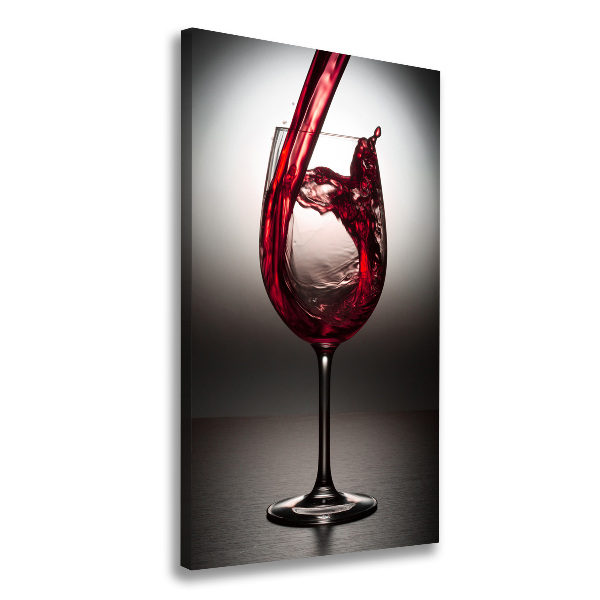 Quadro su tela canvas verticale Vino rosso