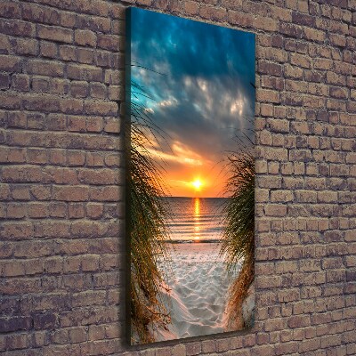 Quadro su tela canvas verticale Mare al tramonto