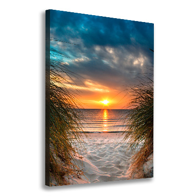 Quadro su tela canvas verticale Mare al tramonto