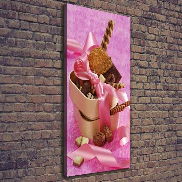 Stampa quadro su tela verticale Dolci