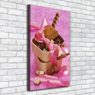 Stampa quadro su tela verticale Dolci