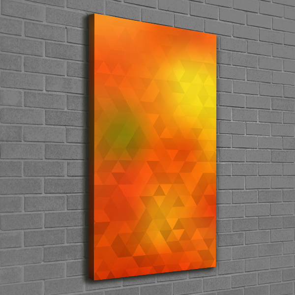 Stampa quadro su tela verticale Triangoli astratti