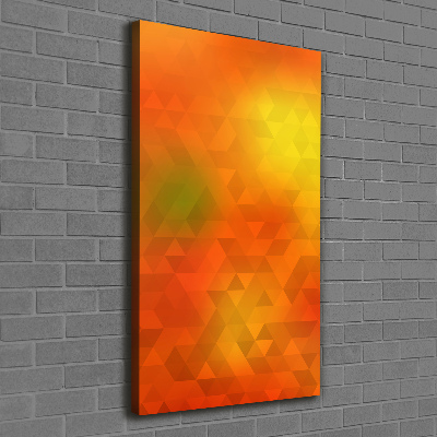 Stampa quadro su tela verticale Triangoli astratti