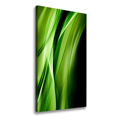 Quadro su tela canvas verticale Sfondo onde verdi