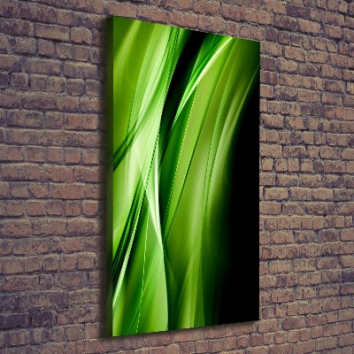 Quadro su tela canvas verticale Sfondo onde verdi