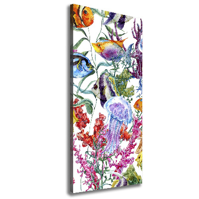 Quadro su tela canvas verticale Mondo sottomarino