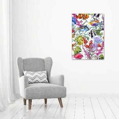 Quadro su tela canvas verticale Mondo sottomarino