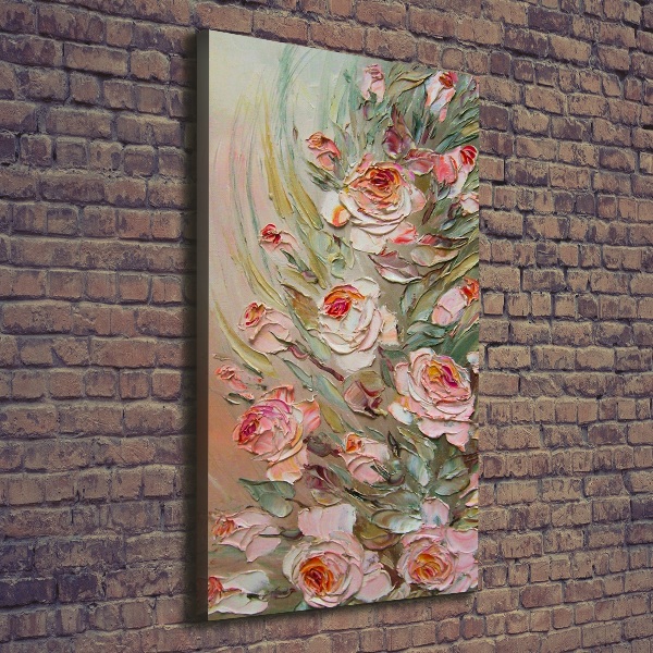 Stampa quadro su tela verticale Rose