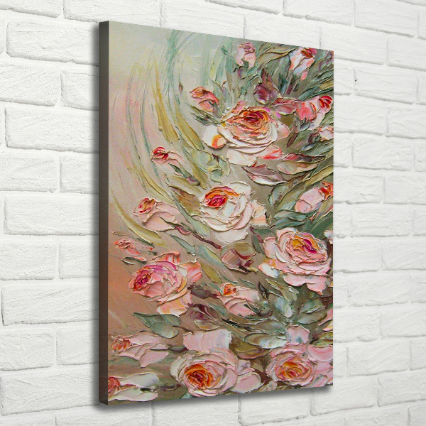 Stampa quadro su tela verticale Rose