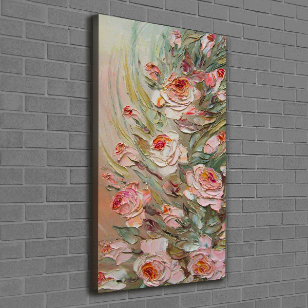 Stampa quadro su tela verticale Rose