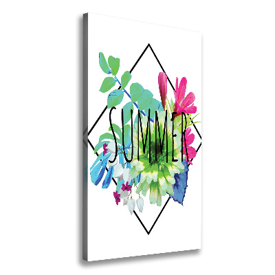 Stampa quadro su tela verticale Estate