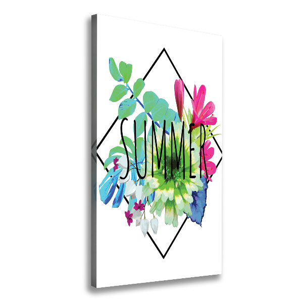 Stampa quadro su tela verticale Estate