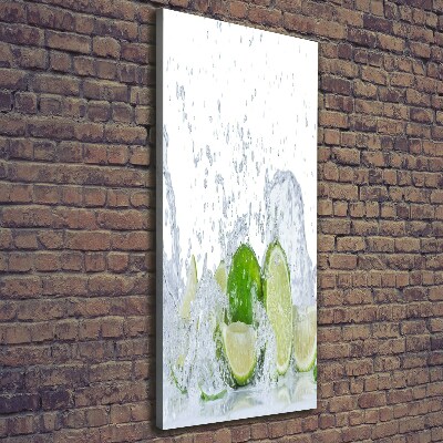 Stampa quadro su tela verticale Lime
