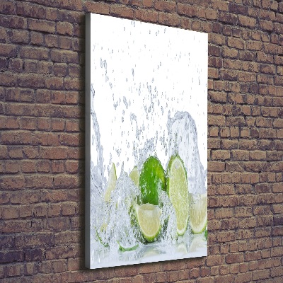 Stampa quadro su tela verticale Lime