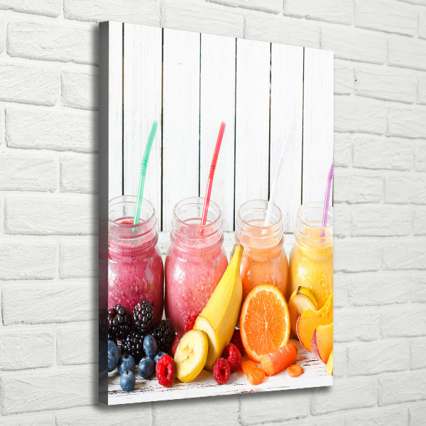 Quadro foto su tela verticale Cocktail colorati