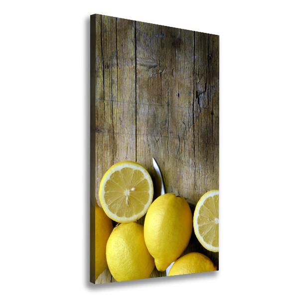 Quadro su tela canvas verticale Limoni