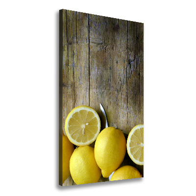 Quadro su tela canvas verticale Limoni
