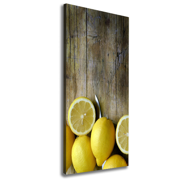 Quadro su tela canvas verticale Limoni