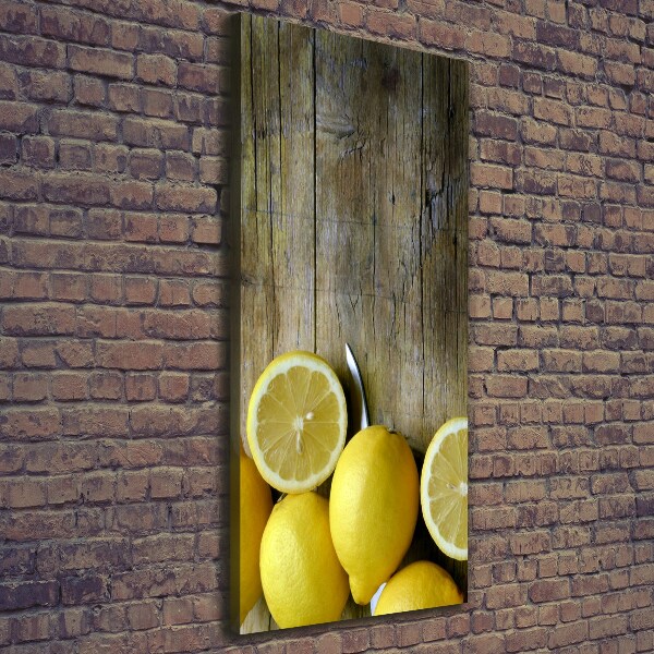 Quadro su tela canvas verticale Limoni