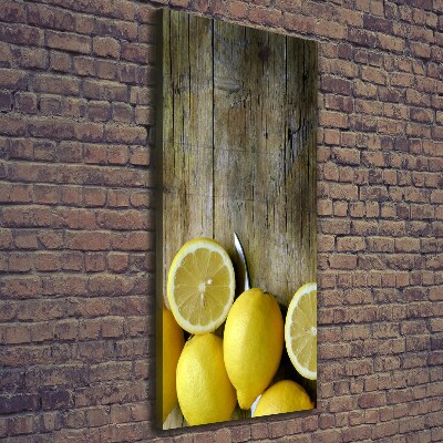 Quadro su tela canvas verticale Limoni