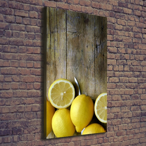 Quadro su tela canvas verticale Limoni