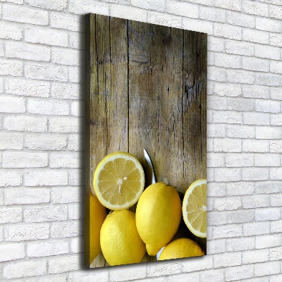 Quadro su tela canvas verticale Limoni