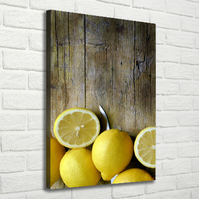 Quadro su tela canvas verticale Limoni