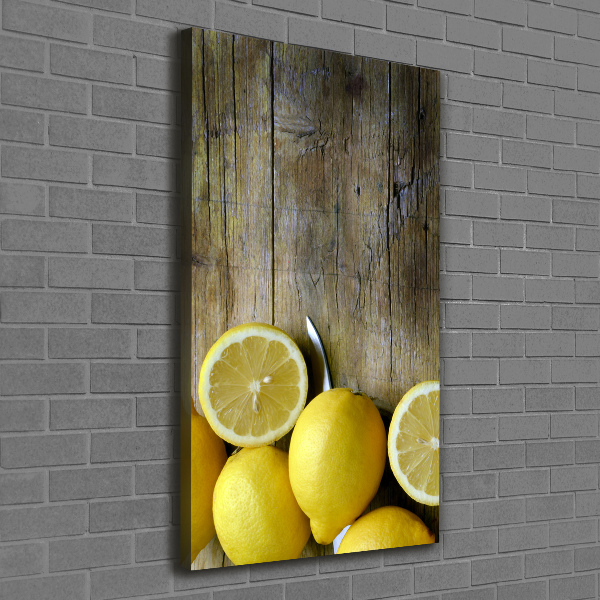 Quadro su tela canvas verticale Limoni